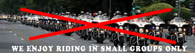 small group riding only