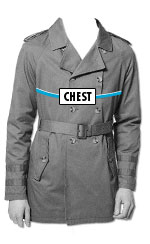 route 66 MEN'S jackets HOW TO MEASURE